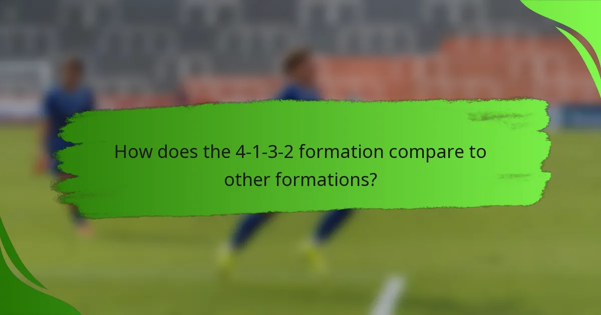 How does the 4-1-3-2 formation compare to other formations?